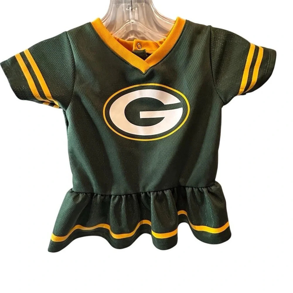 Green Bay Packers Baby Dazzle Dress‎ NFL Apparel NB 3-6m